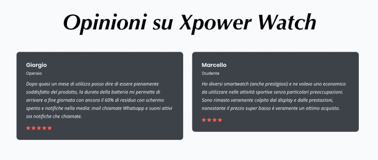 Opinioni xPower Watch