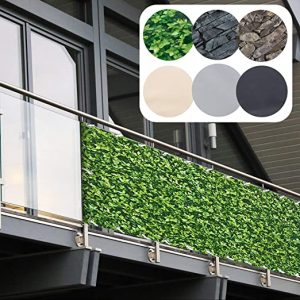 colore: grigio in PVC Copertura per ringhiera del balcone casa pura dimensioni: 90 x 500 cm