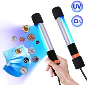 Sterilizzatore UV di ricarica senza fili per lampada sterilizzatrice UV Lampada germicida UV Lampada portatile per pulizia della casa 